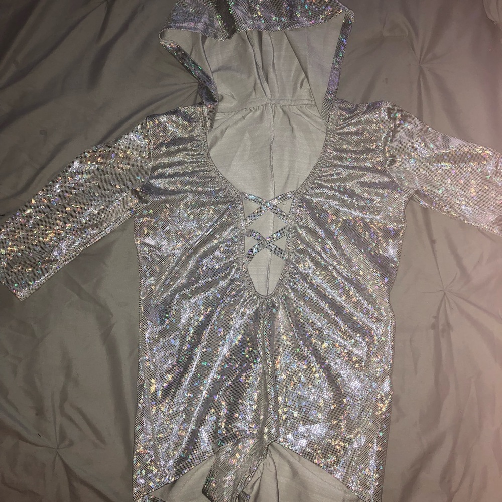 Iheartraves holographic body suit